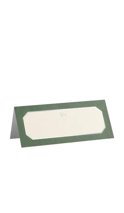 Papier Take A Bow Place Cards Set Of 20 In Green