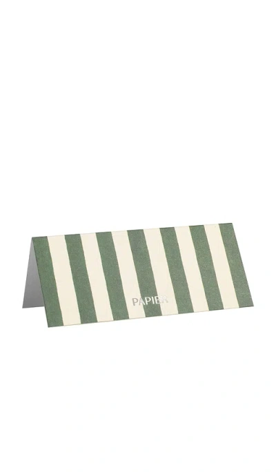 Papier Take A Bow Place Cards Set Of 20 In Green