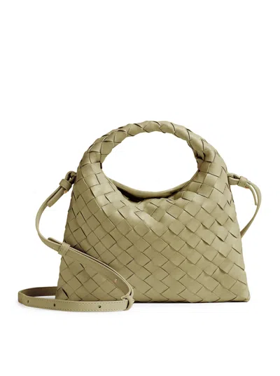 Bottega Veneta Mini Hoop Bag In Green