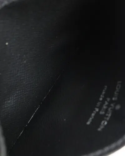 Pre-owned Louis Vuitton Monogram Eclipse Card Holder In Black