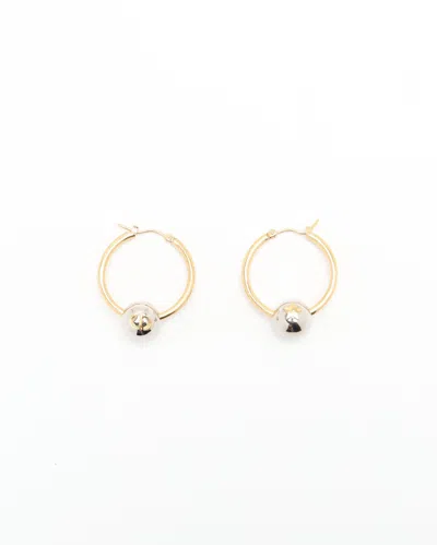 Dior Christian  Cd Hoop Earrings In Gold