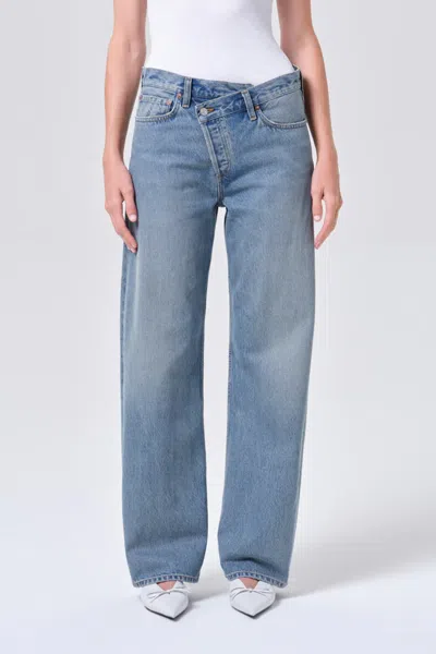 Agolde Arc Criss Cross Jean In Conclusion In Blue