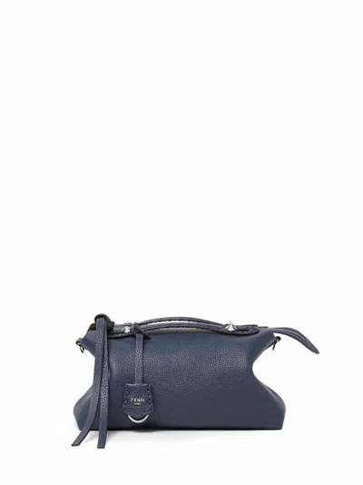 Fendi Women Abyss Blue By The Way Selleria Medium Reversible Handbag In Blue