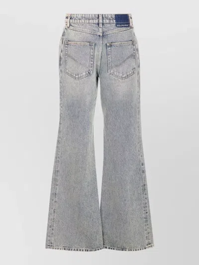 Stella Mccartney Stella Mc Cartney Flared Leg Denim Jeans In Blue
