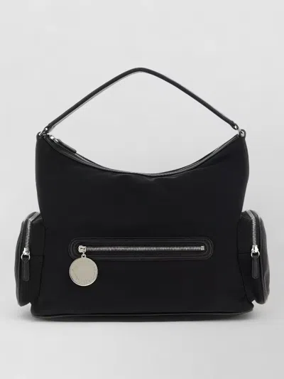 Stella Mccartney Womens Ultra Black Dartmoor Patent Vegan Leather Shoulder Bag