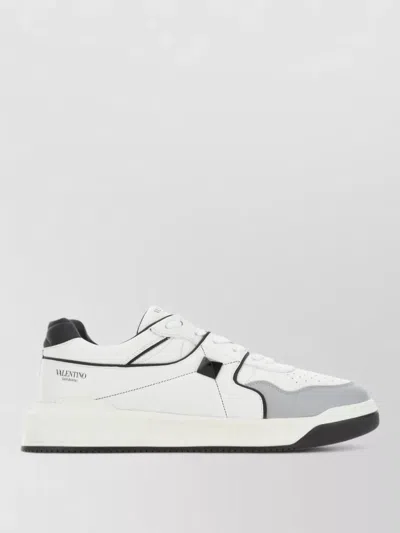 Valentino Garavani Multicolor Nappa Leather One Stud Sneakers In Animal Print