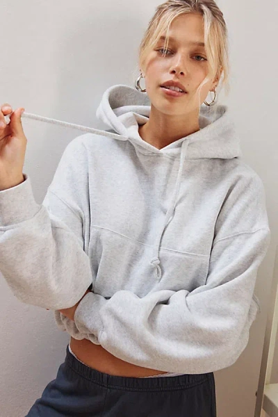 Out From Under Try Me Bubble Hoodie Sweatshirt In Grey, Women's At Urban Outfitters In Gray