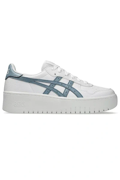 Asics Japan S Pf Sportstyle Sneakers In White/slate Blue, Women's At Urban Outfitters In White