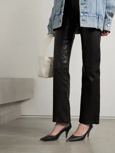 Khaite The River 75mm Leather Pumps In Animal Print