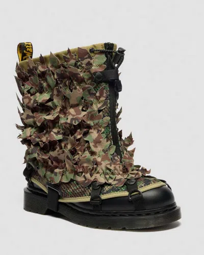 Dr. Martens Khaki Babylon Edition 1460 Pascal Gaitor Boots In Multi
