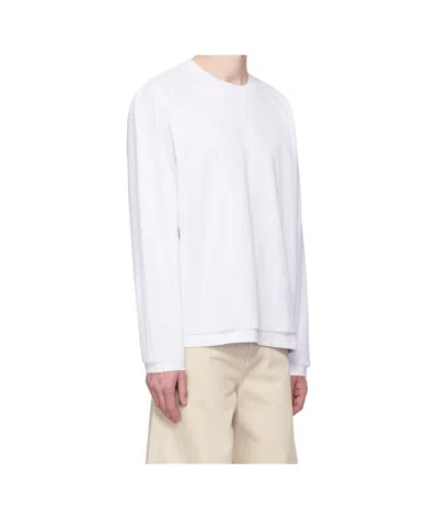 Heliot Emil Deceptae Long-sleeved T-shirt In White