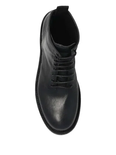 Dolce & Gabbana Leather Ankle Boot Chunky Sole In Multi