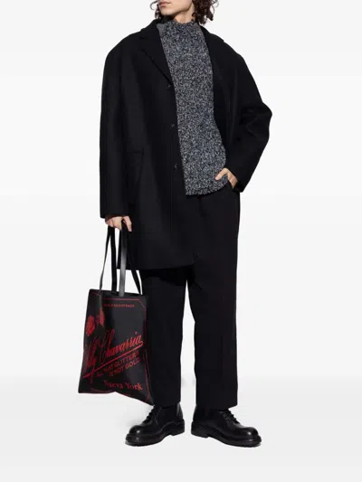 Dolce & Gabbana Leather Ankle Boot Chunky Sole In Multi