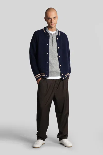 Laneus Knitted Bomber Cardigan In Multi