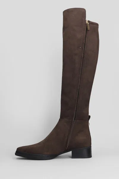 Michael Kors Lex Boot Low Heels Boots In Animal Print