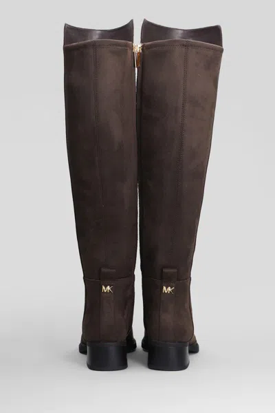 Michael Kors Lex Boot Low Heels Boots In Animal Print