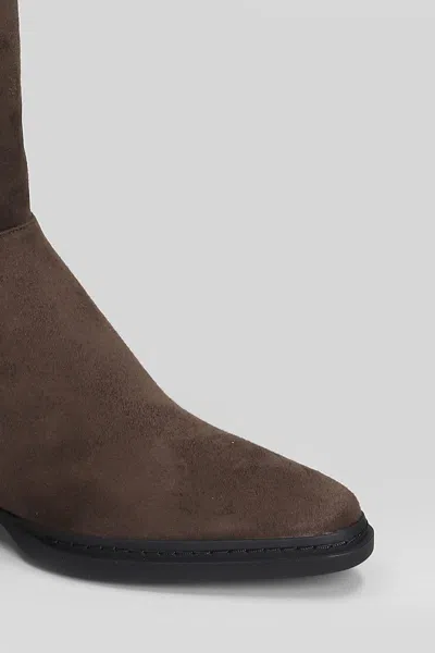 Michael Kors Lex Boot Low Heels Boots In Animal Print