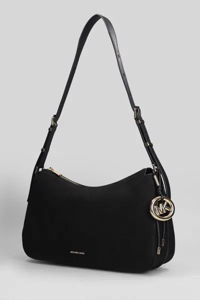 Michael Kors Shoulder Bag Adjustable Strap Gold Tone Hardware In Black