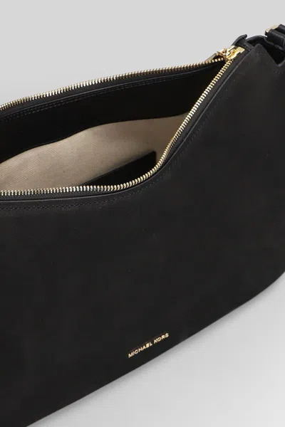 Michael Kors Shoulder Bag Adjustable Strap Gold Tone Hardware In Black