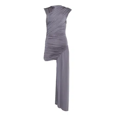 Forever Young The Label Women's Grey Noor Assymetric Jersey Dress In Gray