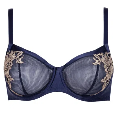 Emma Harris Women's Blue Elsa Balcony Bra In Blue