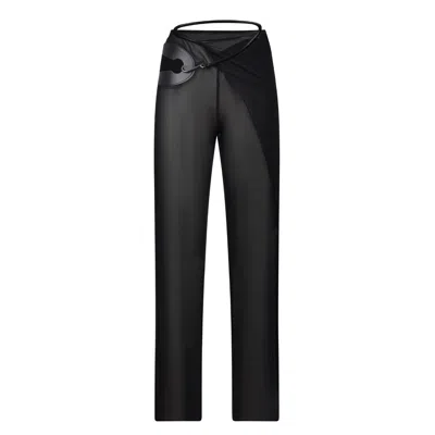 Bianca Resortwear Women's Deva Wrap Trousers In Black In Black
