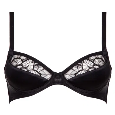 Emma Harris Women's Tiffany Balcony Bra In Midnight Black In Black