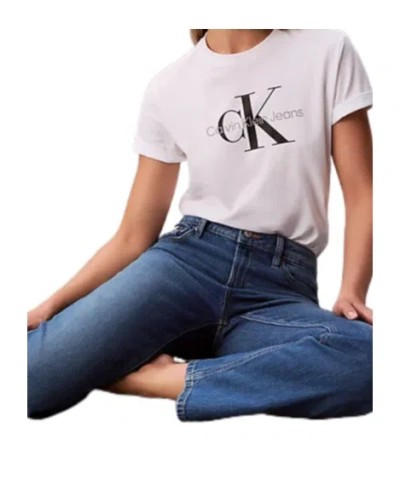Calvin Klein Jeans Est.1978 High Rise Straight Jeans In White