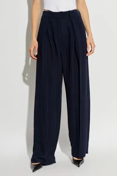Victoria Beckham Pleated Trousers In Multi