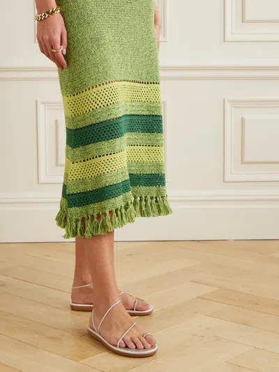 Ancient Greek Sandals Round-toe Flat Sandals In Animal Print