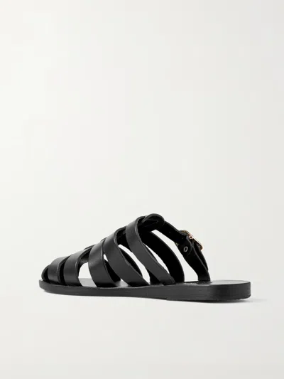 Ancient Greek Sandals Cosmia Slippers In Black