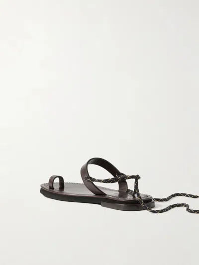 Dries Van Noten Open-heeled And Open-toe Sandals In Brown