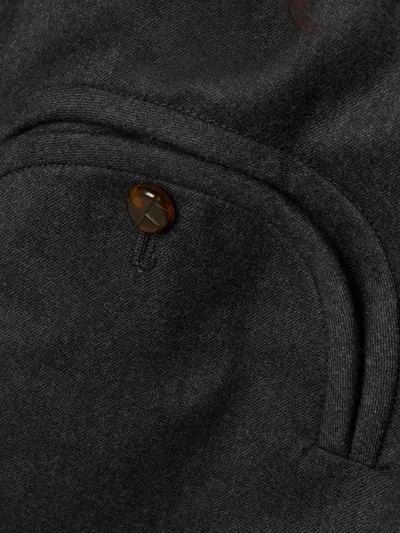 Blazé Milano Astoria Basoto Wool Trench Coat In Black