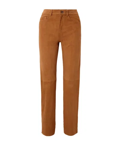 Blazé Milano Casual Pants With Belt Loops In Brown