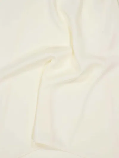 Stella Mccartney V-neck Midi Satin Dress In White