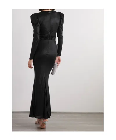 Alessandra Rich V-neck Dress In Black