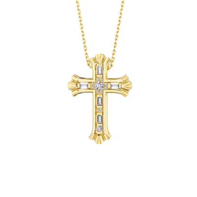 Vanimy Women's Gold Versatile Cross Duo Set Pendant Necklace In Gold