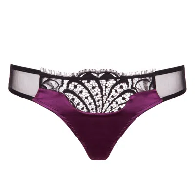 Emma Harris Women's Renee Thong In Blackberry In Purple