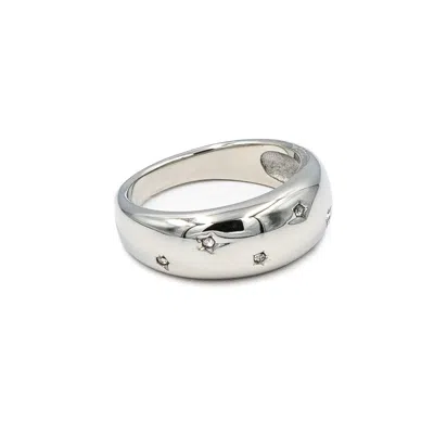 Superdivajewellery Women's Silver Starlight Ring In Metallic