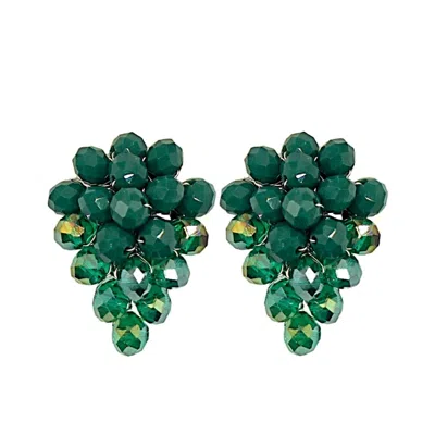 Fairchild Baldwin Women's Pear Earrings Emerald Green In Green