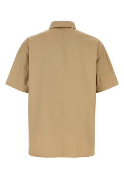 Givenchy Men Beige Cotton Shirt In Neutral