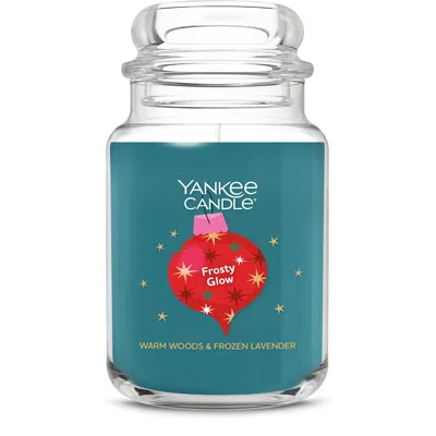 Yankee Candle Frosty Glow Original Large Jar Candle, 22 oz In Blue