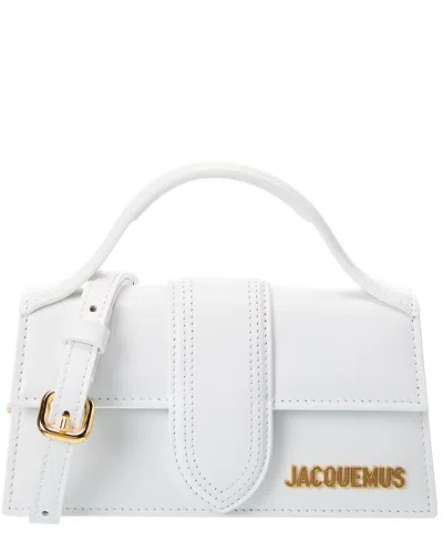 Jacquemus Le Grand Bambino Leather Shoulder Bag In White