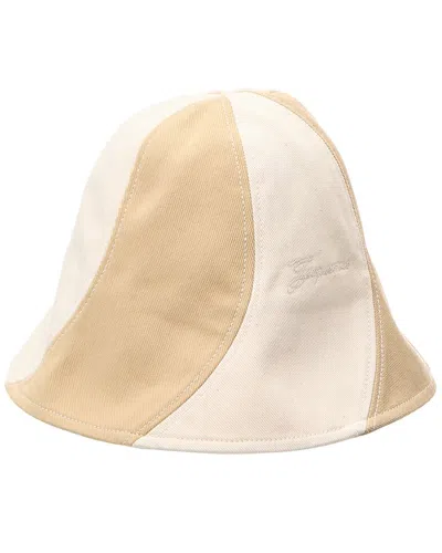 Jacquemus Le Bob Gelato Bucket Hat Beige And Off White In Brown