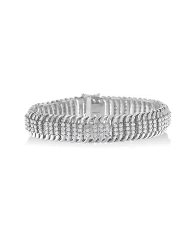 Haus Of Brilliance 14k 5.00 Ct. Tw. Diamond Tennis Bracelet In Metallic