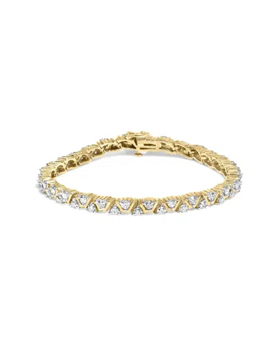 Haus Of Brilliance 14k 3.58 Ct. Tw. Diamond Link Bracelet In Gold