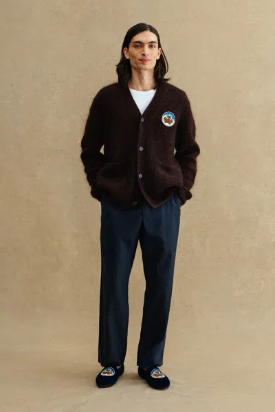 A Days March Owe Mammoth Mohair Cardigan In Brown