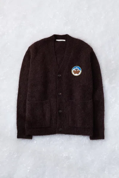 A Days March Owe Mammoth Mohair Cardigan In Brown