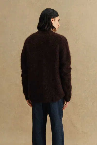 A Days March Owe Mammoth Mohair Cardigan In Brown