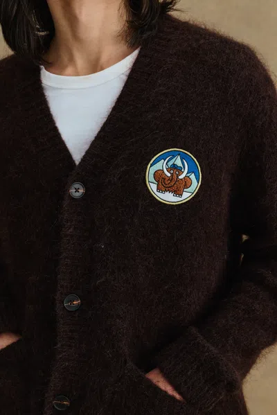 A Days March Owe Mammoth Mohair Cardigan In Brown